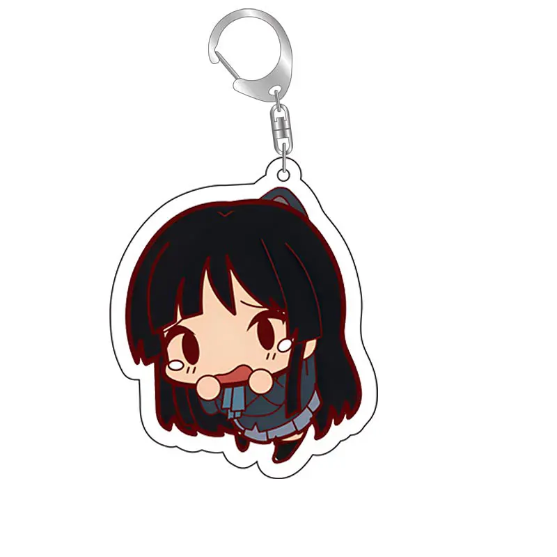 K-ON! Hirasawa Yui Akiyama Mio Acryic Anime Keychain Cartoon Keyring Bag Parts & Accessories