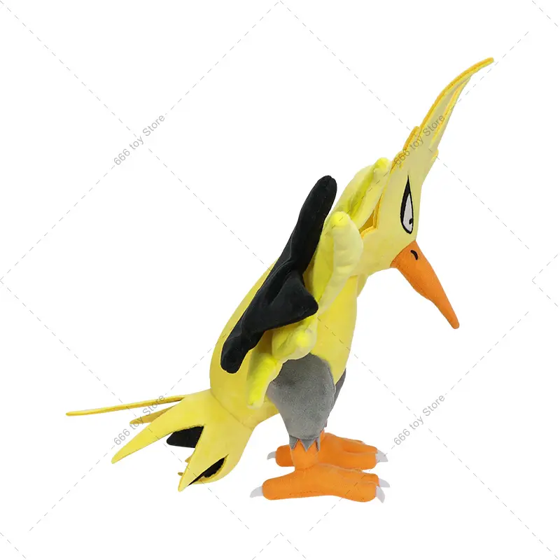 30CM Anime Pokemon Plush Zapdos Peluche Stuffed Doll Toys Gifts for Kids Birthday Christmas