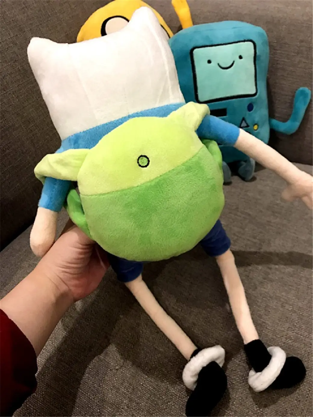 28-42cm Finn Jake BMO Soft Stuffed Animal Dolls Creative Adventure Time Plush Toys Cartoon Stuffed Dolls Kids Gifts