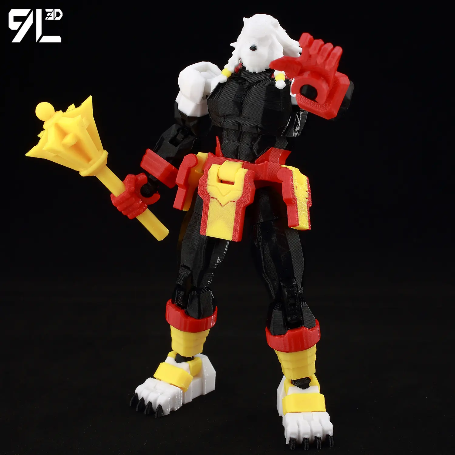 9L3D Printed Titan13 Parent-Child Interactive Toy Furious Battle Beast Collectible Multi Jointed Action Figure T13 Creative Gift