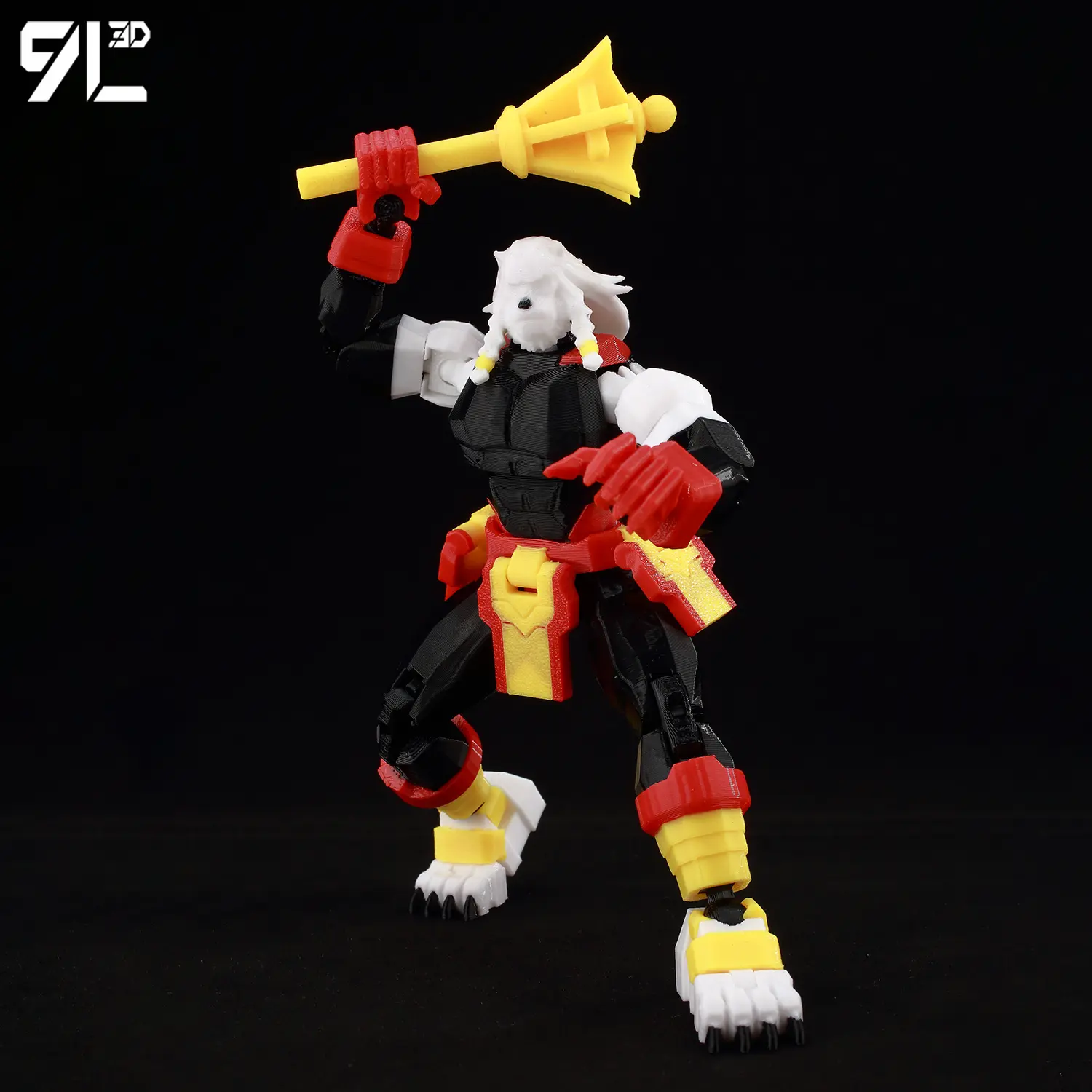 9L3D Printed Titan13 Parent-Child Interactive Toy Furious Battle Beast Collectible Multi Jointed Action Figure T13 Creative Gift