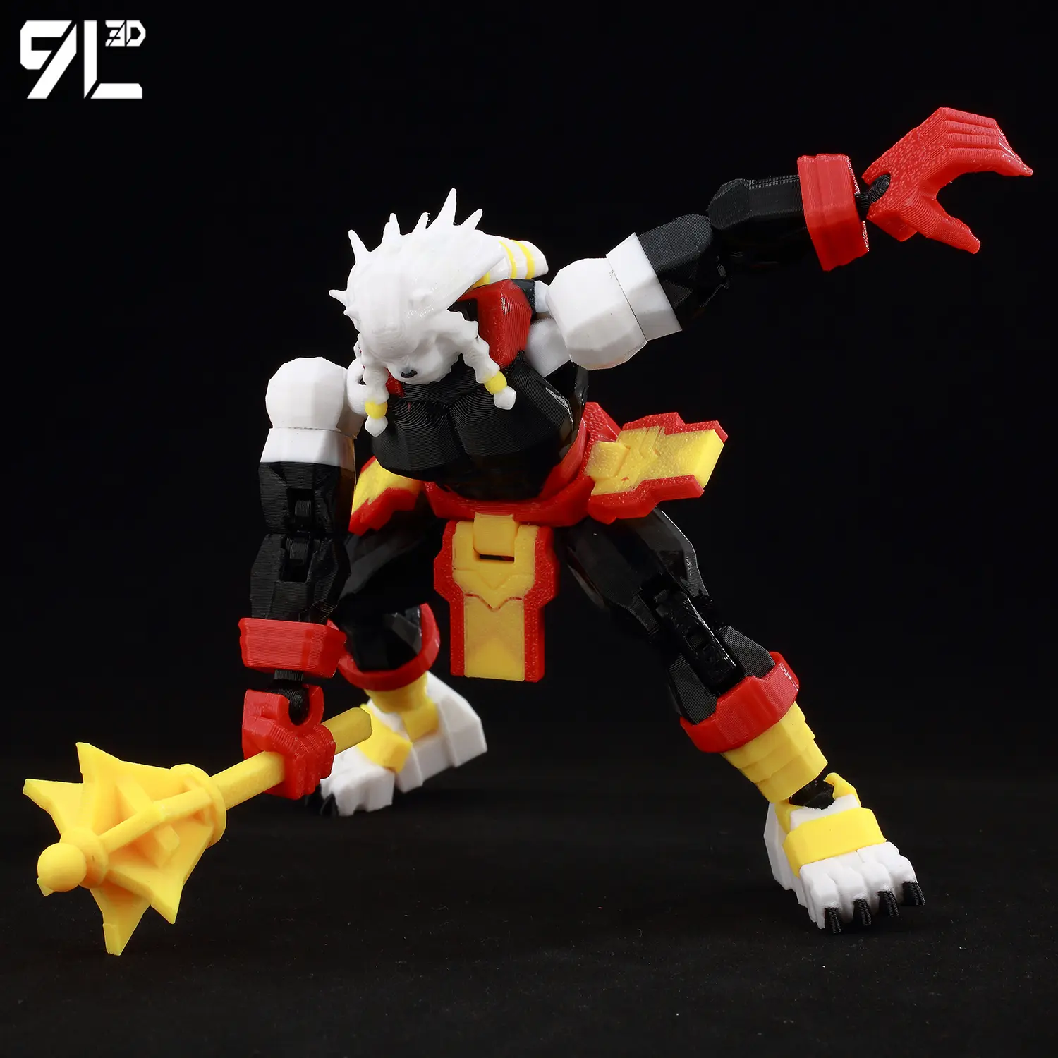 9L3D Printed Titan13 Parent-Child Interactive Toy Furious Battle Beast Collectible Multi Jointed Action Figure T13 Creative Gift