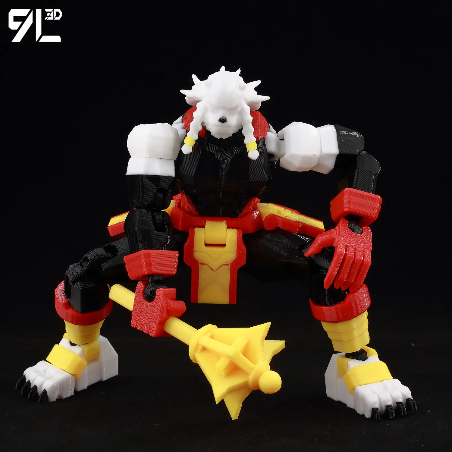 9L3D Printed Titan13 Parent-Child Interactive Toy Furious Battle Beast Collectible Multi Jointed Action Figure T13 Creative Gift