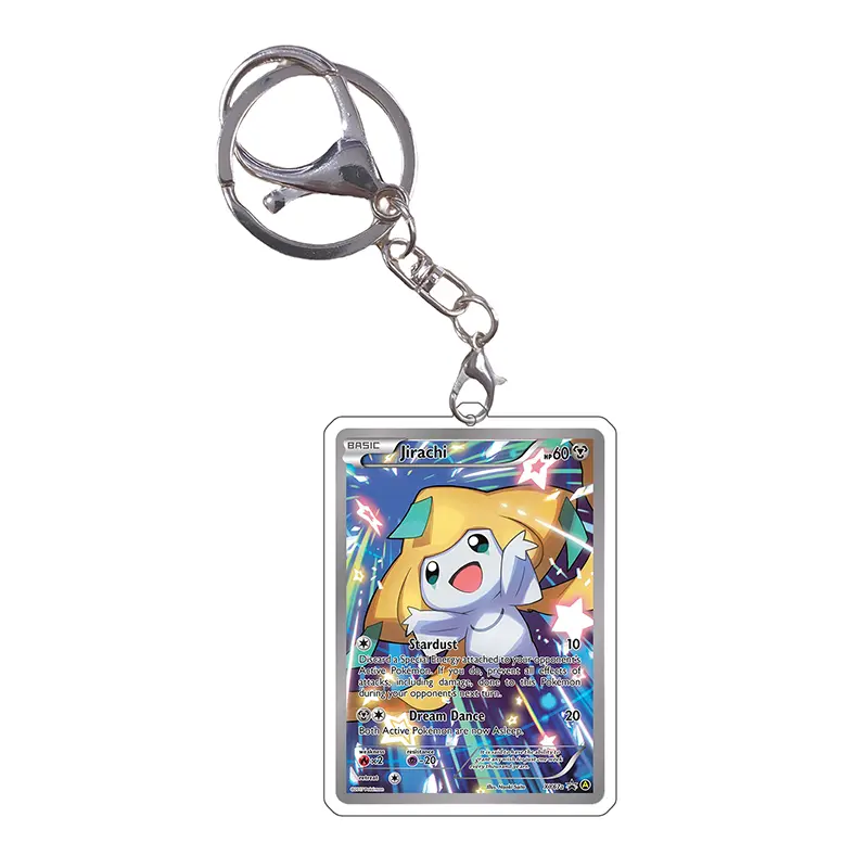 Pokemon Keychain Cards Lillie Sylveon Lusamine Shauna Lana N Cynthia Anime Game Characters Self Made Acrylic Pendant Decoration
