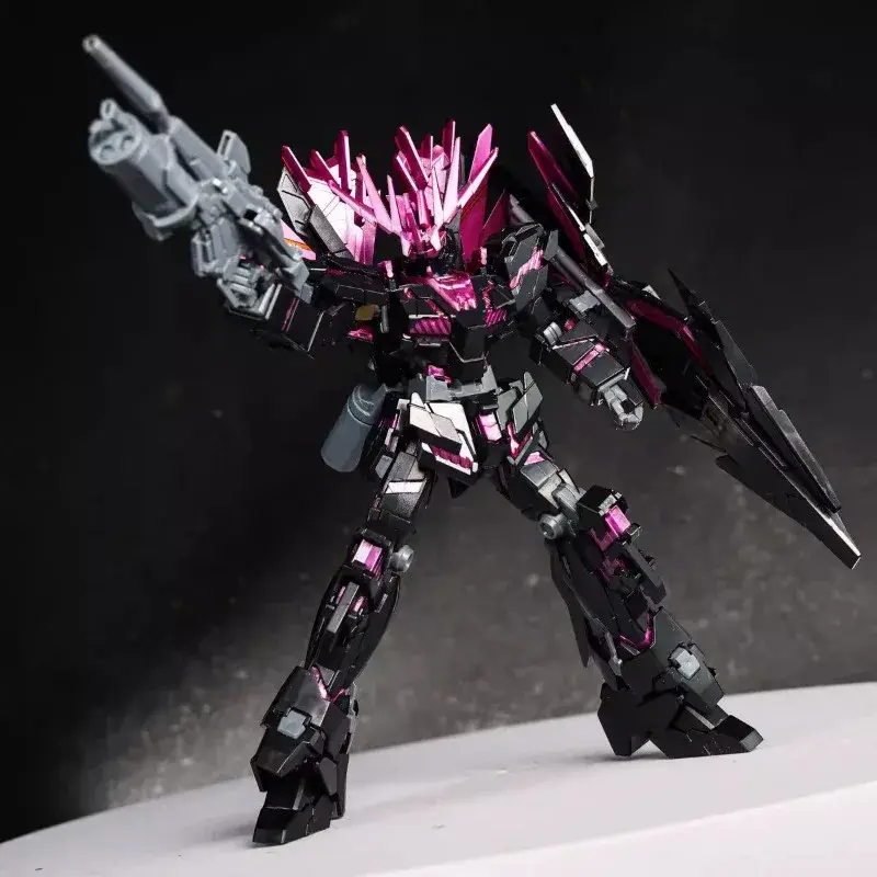 Xingdong HG1/144 Black Purple Fate Goddess UNICORN 02 BANSHEE NORN Assembled Model Figure Toy Collection Gift