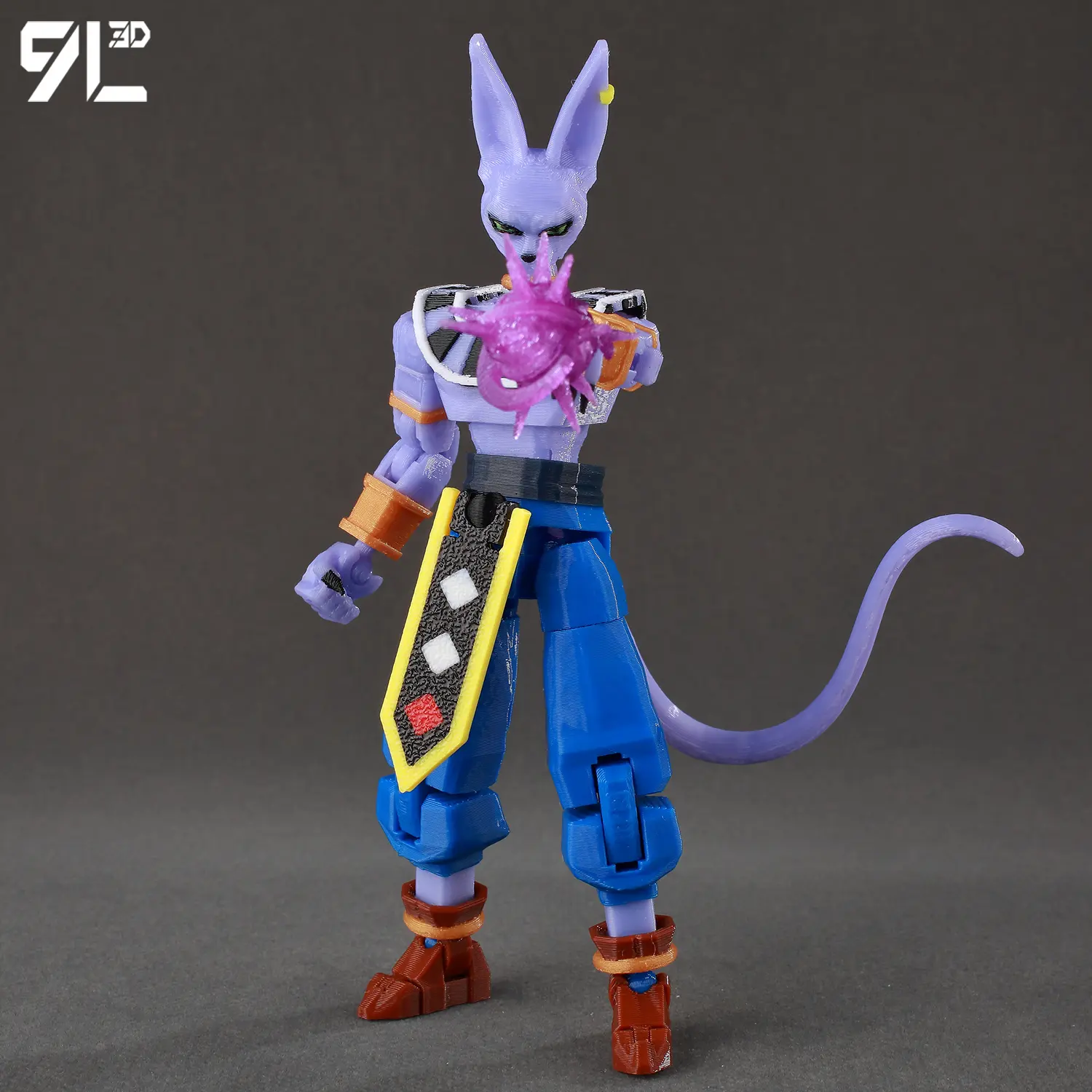 9L3D Action Doll Dummy13 Beerus VS Super Saiyan Action Figures Full Body Movable Creative 3D Stress Relief Figure Birthday Gifts