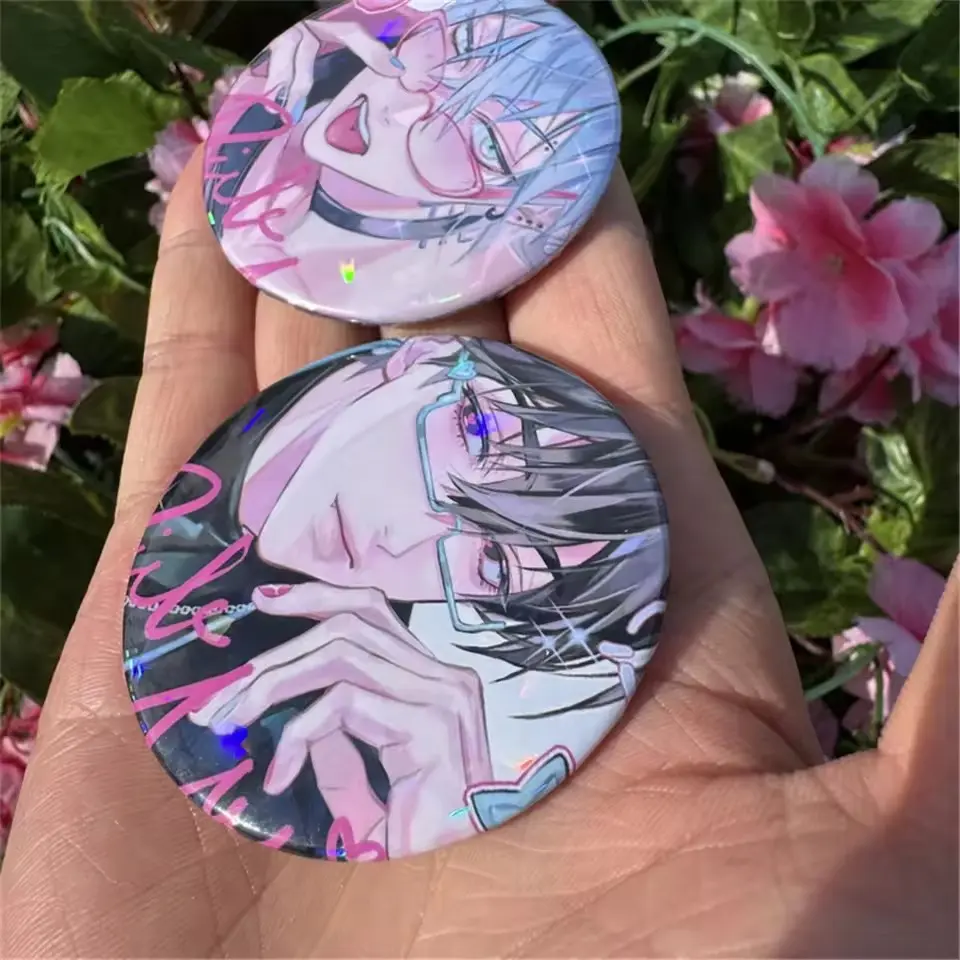 2pcs/set ALIEN STAGE Brooches Game Alien Stage Till Ivan Cosplay Badge Pin Tinplate Brooches Accessories Prop