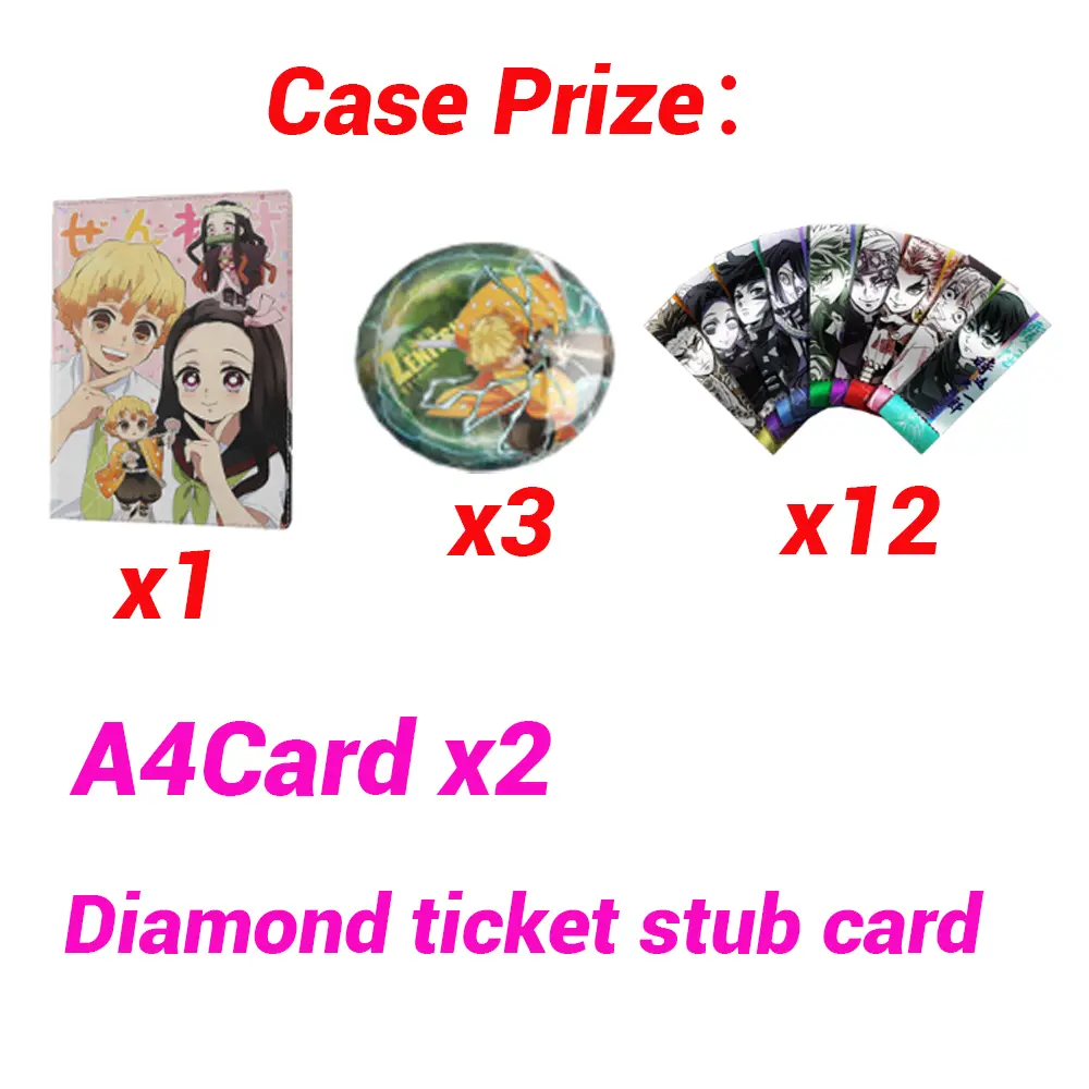 2025 Newest Aikaho Wave 5 Demon Slayer Cards DS-05 Anime Kimetsu Yaiba Tanjirou Kamado Nezuko Card Kids Gift Demon Slayer Cards