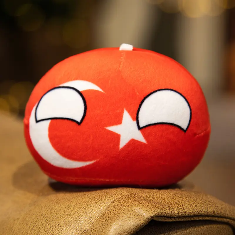10cm 67 Styles Country Ball Plush Toy Polandball Pendant Country Flag Ball Gifts for Children Argentina Countryball Stuffed Doll