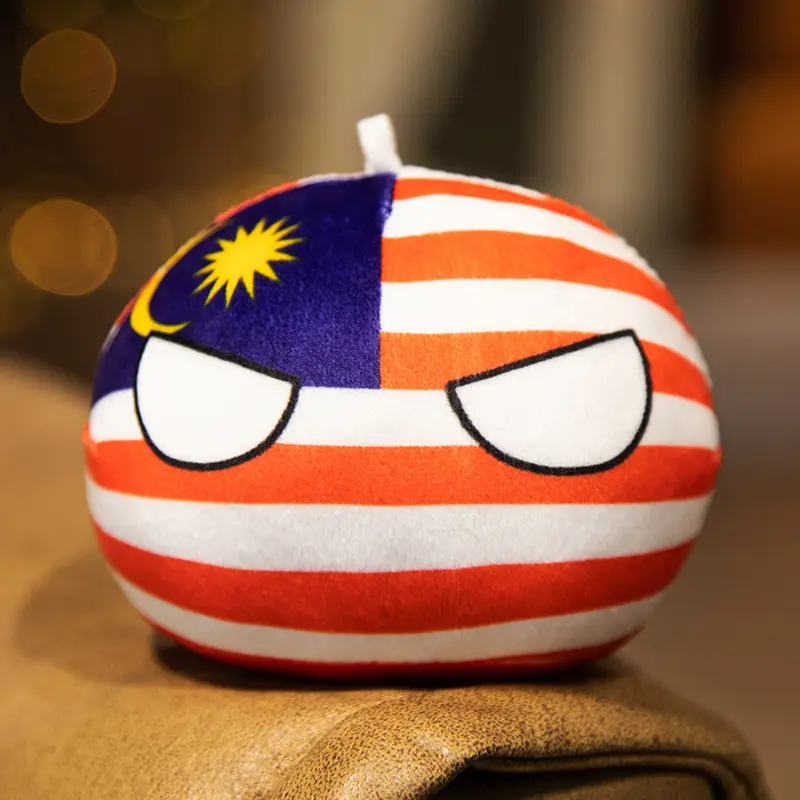 10cm 67 Styles Country Ball Plush Toy Polandball Pendant Country Flag Ball Gifts for Children Argentina Countryball Stuffed Doll