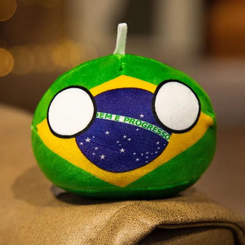 10cm 67 Styles Country Ball Plush Toy Polandball Pendant Country Flag Ball Gifts for Children Argentina Countryball Stuffed Doll