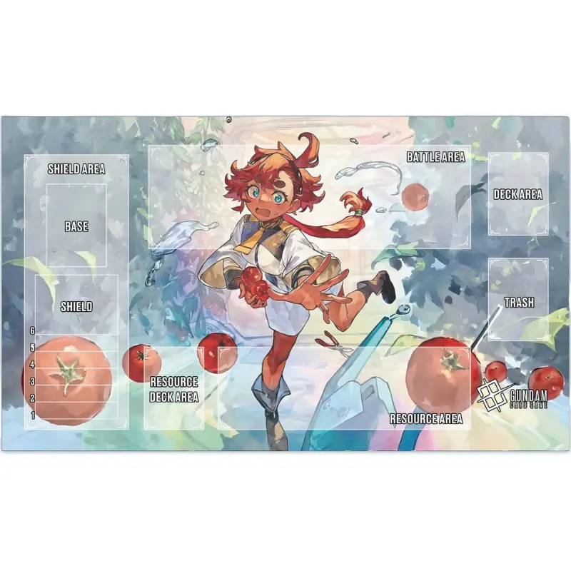 600*350*2mm BANDAI Anime Gundam Game Card GCG DIY Playmat Freedom Lacus Clyne Suletta Mercury Collection Gift Toys