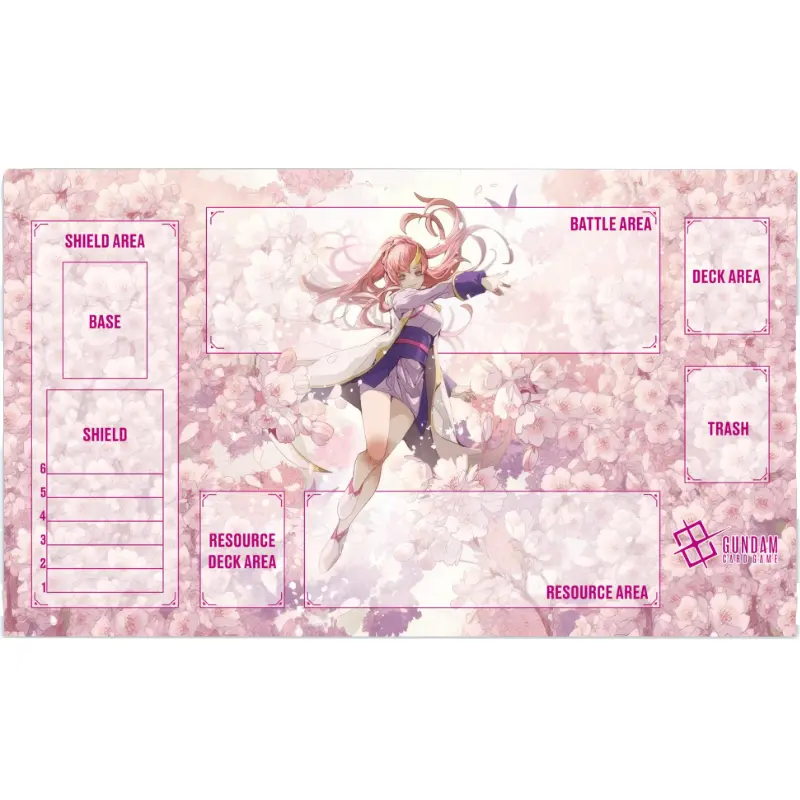 600*350*2mm BANDAI Anime Gundam Game Card GCG DIY Playmat Freedom Lacus Clyne Suletta Mercury Collection Gift Toys