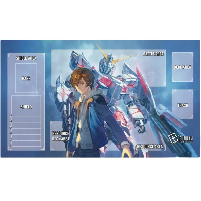 600*350*2mm BANDAI Anime Gundam Game Card GCG DIY Playmat Freedom Lacus Clyne Suletta Mercury Collection Gift Toys