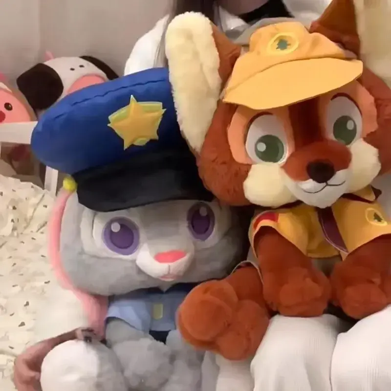 Disney Zootopia Kawaii Judith Nick Plush Toy Cartoon Character Fox Rabbit Animal Giving Girlfriend Christmas Gift