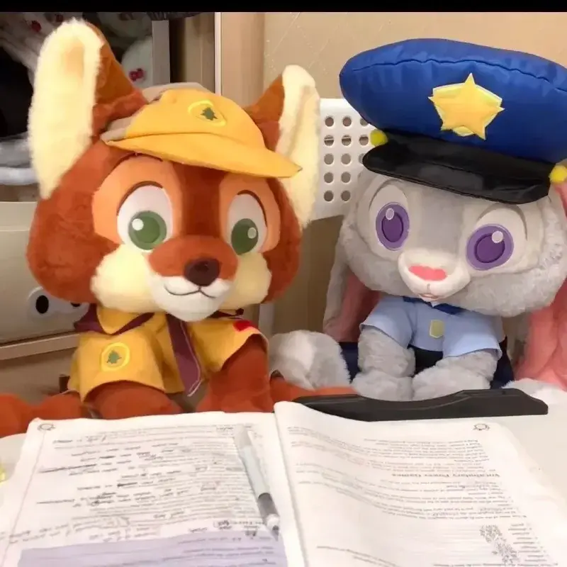 Disney Zootopia Kawaii Judith Nick Plush Toy Cartoon Character Fox Rabbit Animal Giving Girlfriend Christmas Gift