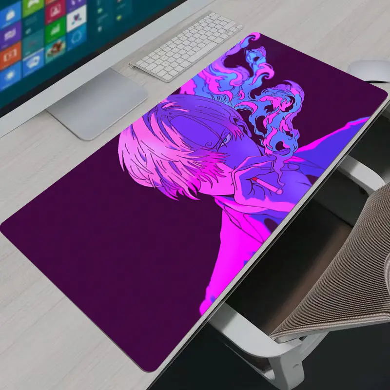Gaming Mouse Pad Gamer Home Computer HD Mousepad XXL  Keyboard Pad Carpet Non-Slip Office Mouse Mats One Piece Sanji