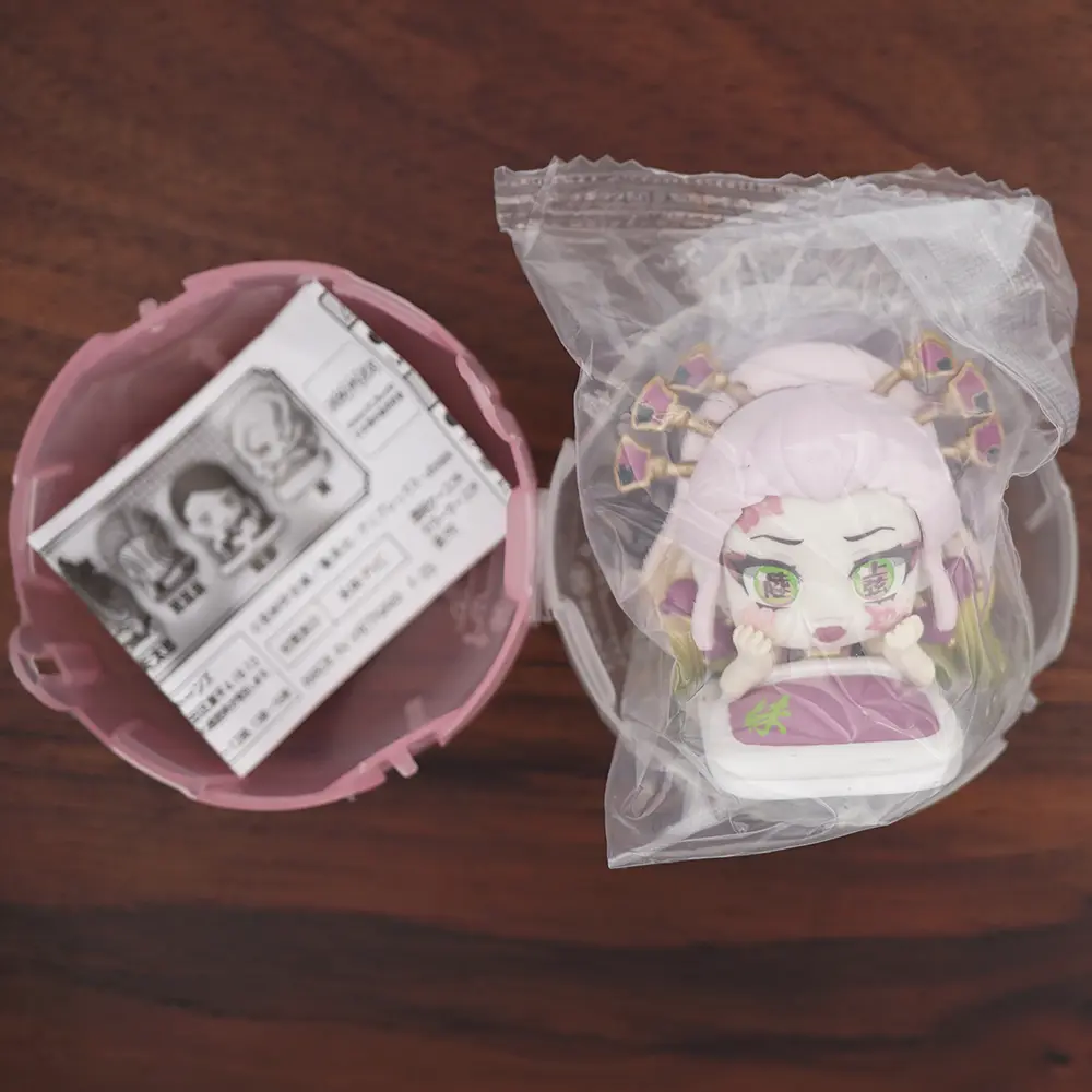 Demon Slayer Anime Kimetsu Akaza Giyuutarou Daki Enmu Rui 45mm Small Figure Original Caspule Toys Gift