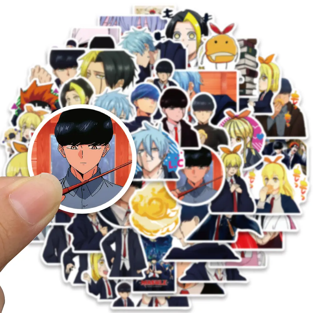 10/30/50pcs Japanese Anime Mashle Magic and Muscles Stickers Waterproof DIY Notebook Phone Laptop Cool Cartoon Decals Decoration
