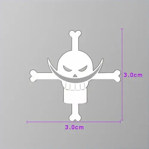 One Piece Metal Sticker Luffy Zoro Anime Peripheral Waterproof and Wear-resistant Mobile Phone Decorative Sticker