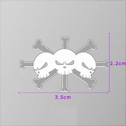 One Piece Metal Sticker Luffy Zoro Anime Peripheral Waterproof and Wear-resistant Mobile Phone Decorative Sticker