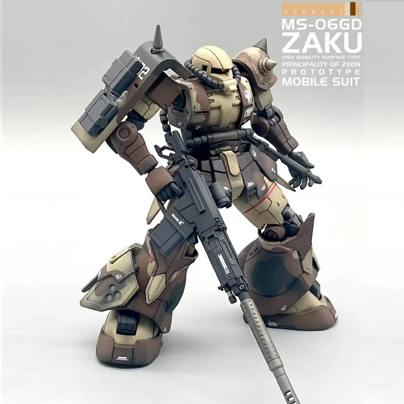 Weimei Wm Hg 1/144 Zaku Type Egba Assembly Model Kit Ms-06gd High Mobility Surface Action Figure Plastic Model Toy Customized
