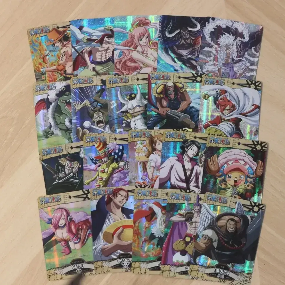 50-100Pcs One Piece Card English Version Holographic SSR Shine Collection Cards Luffy Shanks Anime Character Carte for Children~