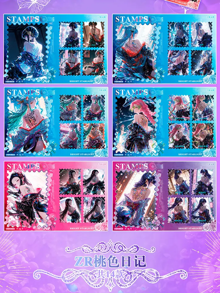 Letter is short but love is long Stamp Collection Cards Goddess Story Waifu Cards Collection Box - Doujin TCG Toy Hobbies Gifts
