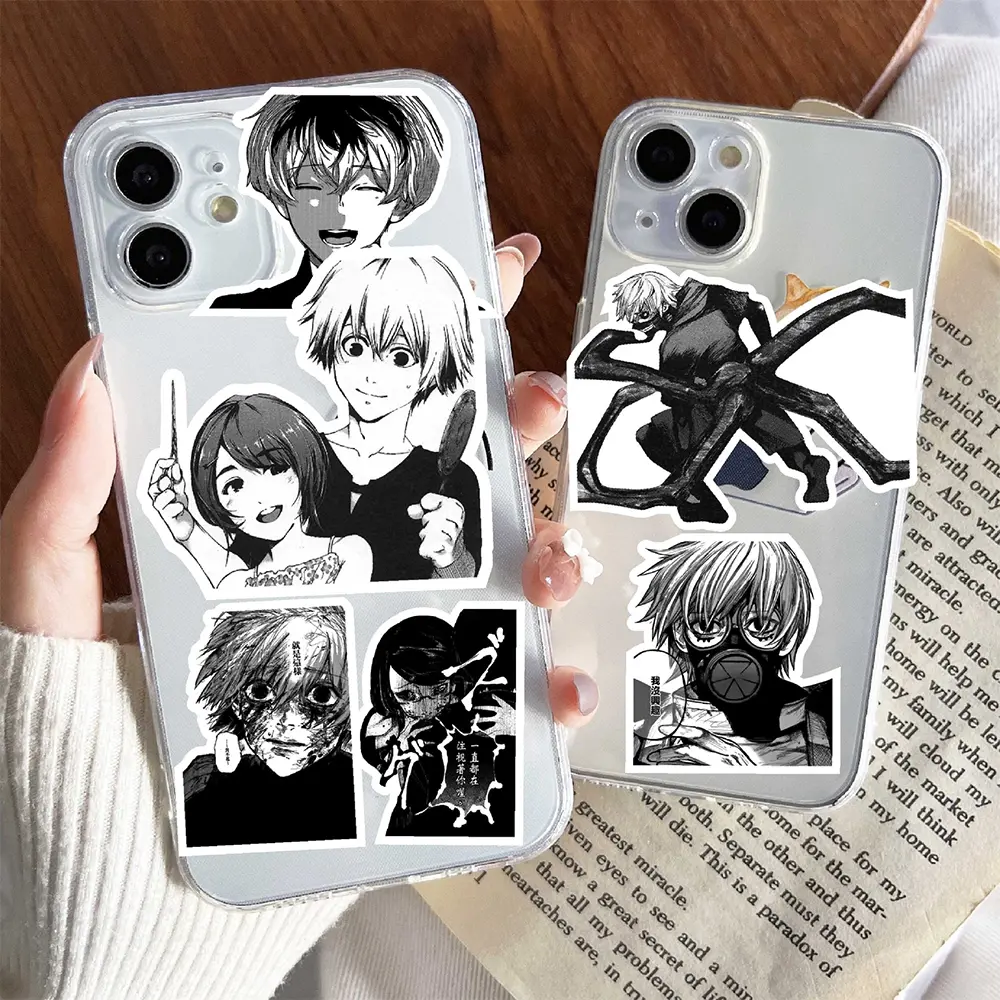 10/30/67pcs Anime Tokyo Ghoul Stickers Cool Cartoon Black White Decals DIY Phone Laptop Skateboard Waterproof Sticker Toys Gift