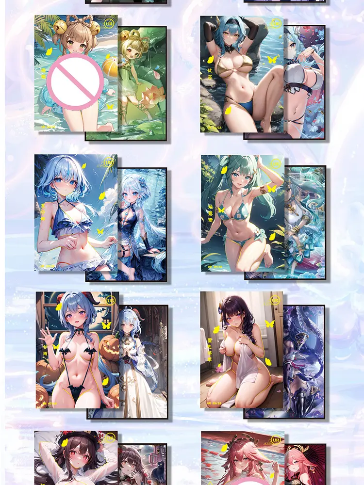 New A4 Size Goddess Story Card "Unparalleled Beauty" Hobby Waifu Collection Card Doujin Booster Box Toys Board Gifts
