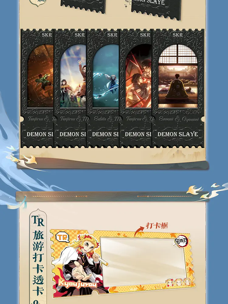 Demon Slayer Cards Watermelon Club 2 Evil Ghost Killer Tanjirou Kamado Nezuko Character Collection Card Children Toy Gift