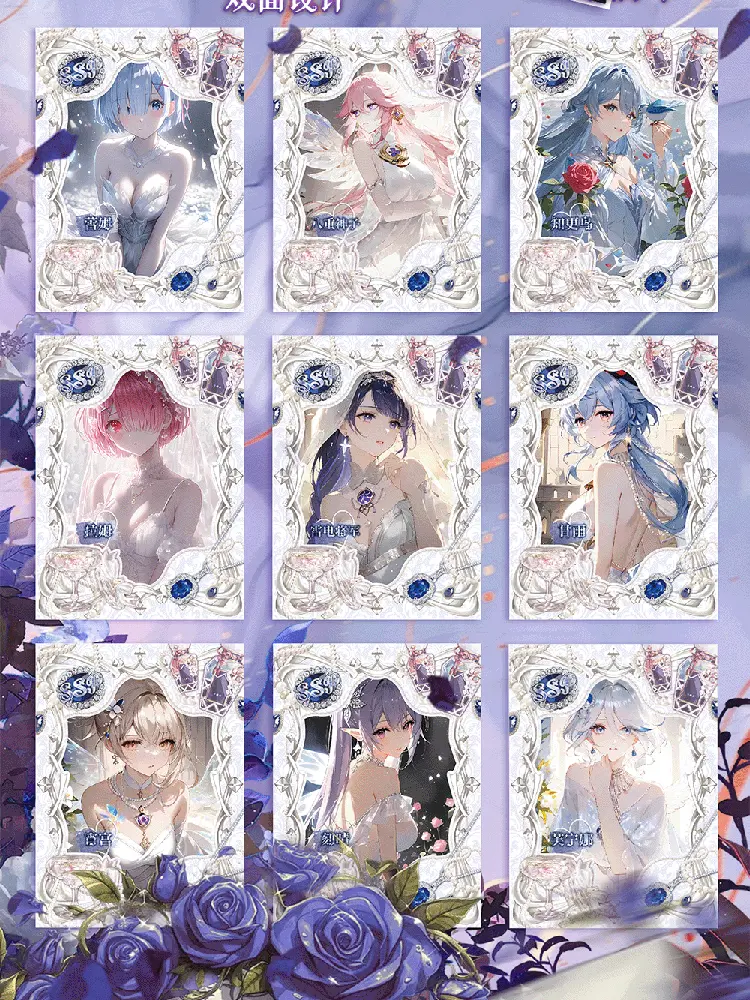 Wholesale Goddess Story Card Starry Sky Kiss Collection for Children Box Anime Kids Table Cards Hobbies For Kids Birthday Gifts