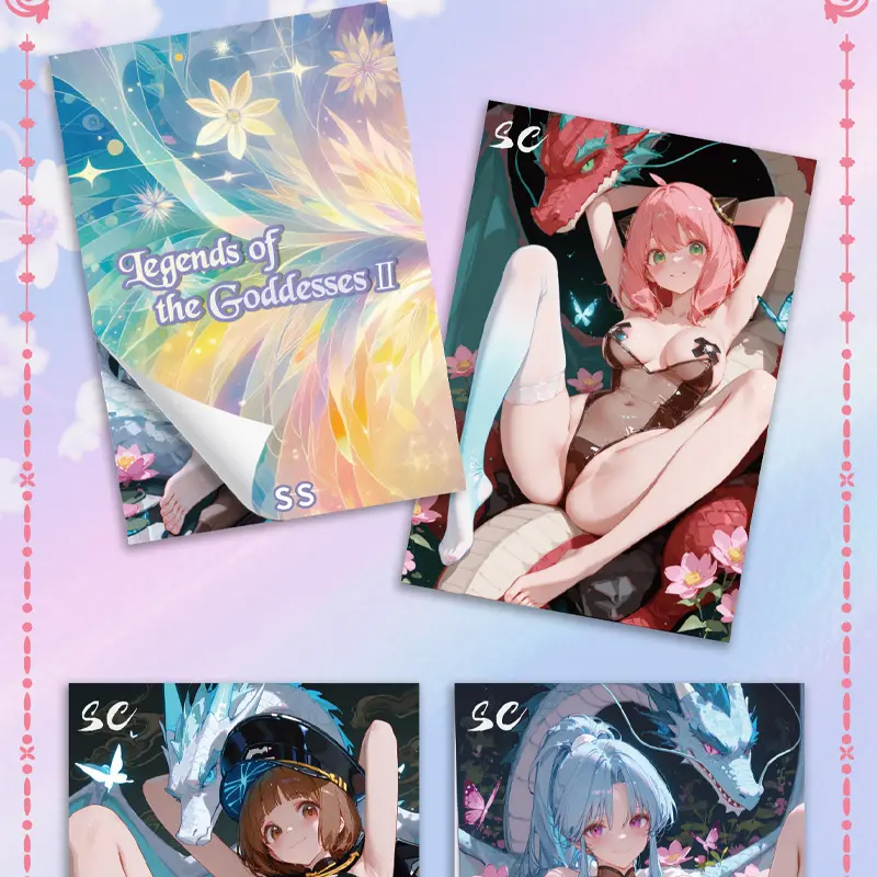 Wholesale 2025 Latest Legends of The Goddess 2 A5 Boards Collection Waifu Master Set No Dupes Furina Shenhe Artboard