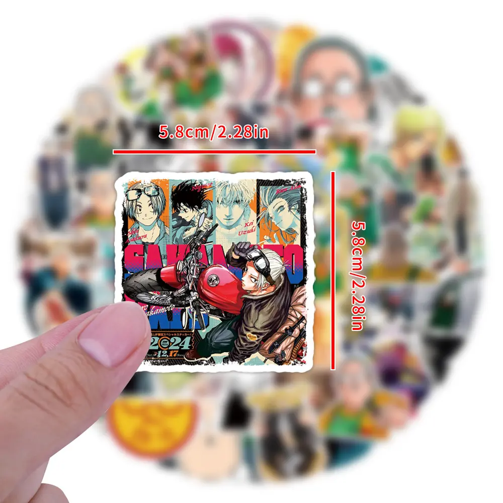 10/55/110PCS Sakamoto Days Japanese Anime Comics Graffiti Decorative Skateboard Guitar Laptop Waterproof Sticker Kids Toy
