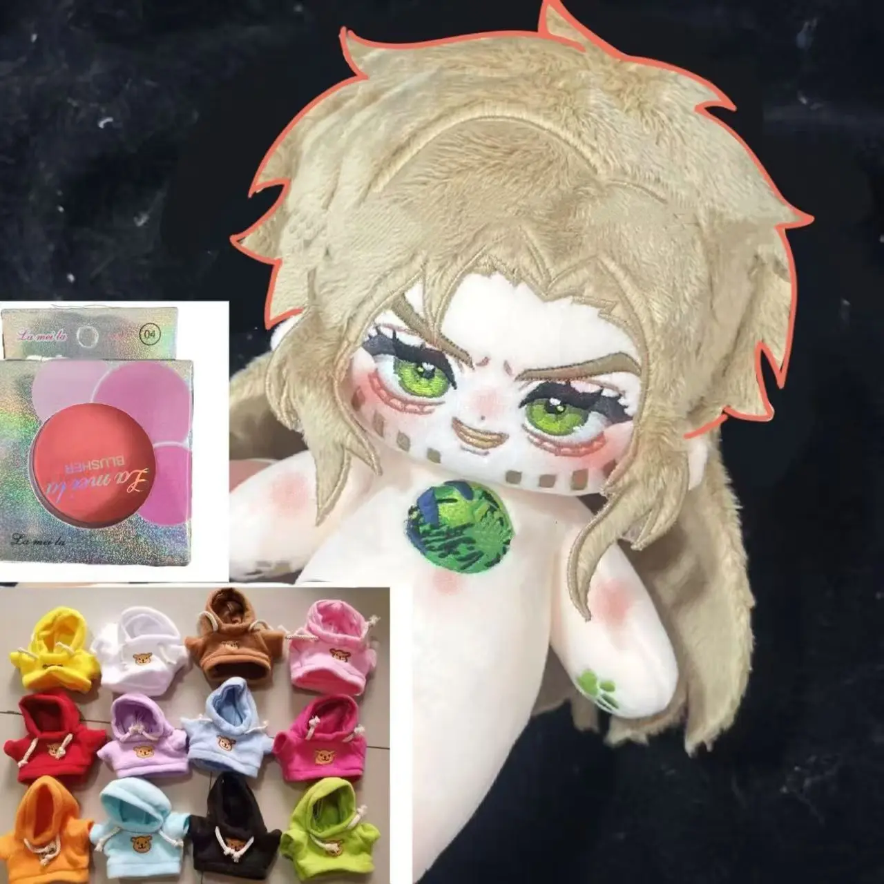 Stuffed 20cm Game Anime Jo Jo Bizarre Adventure Gyro Zeppeli Steel Ball Run Body Plush Doll Toy Soft Dress Up Cotton Kid Gift