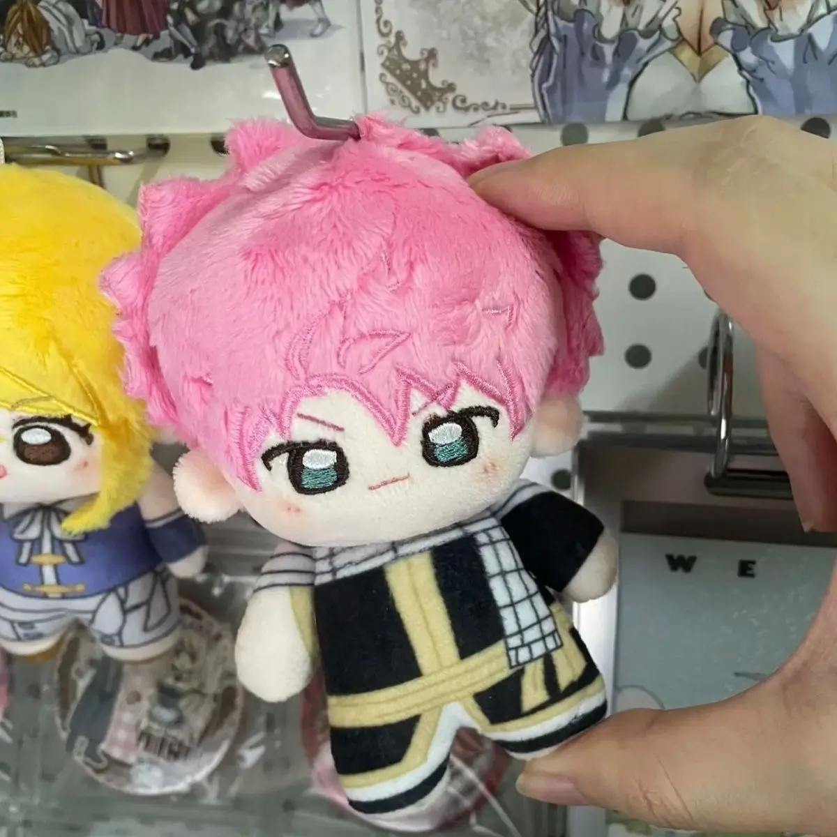 Stuffed 10cm Anime Game Fairy Tail Natsu Lucy Cartoon Plush Doll Toy COS Dress-up Children Adults Collectible Cotton Gifts