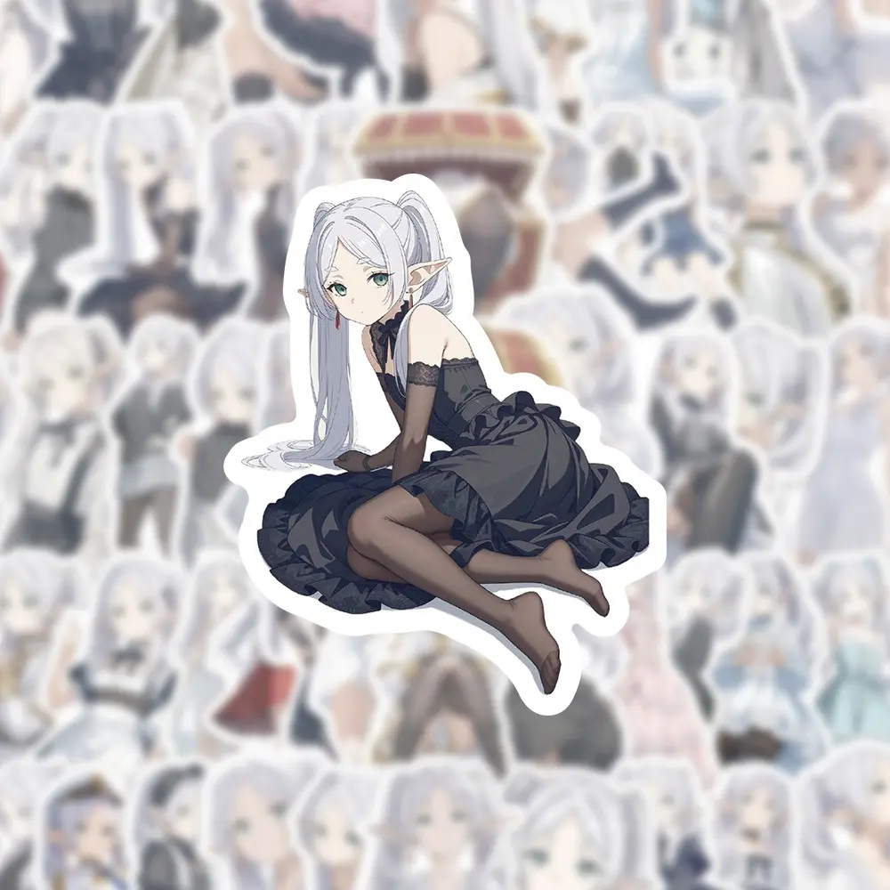 10/30/60pcs Anime Frieren Beyond Journeys End Stickers Cartoon Character Frieren Decals Skateboard Laptop Car Decoration Sticker