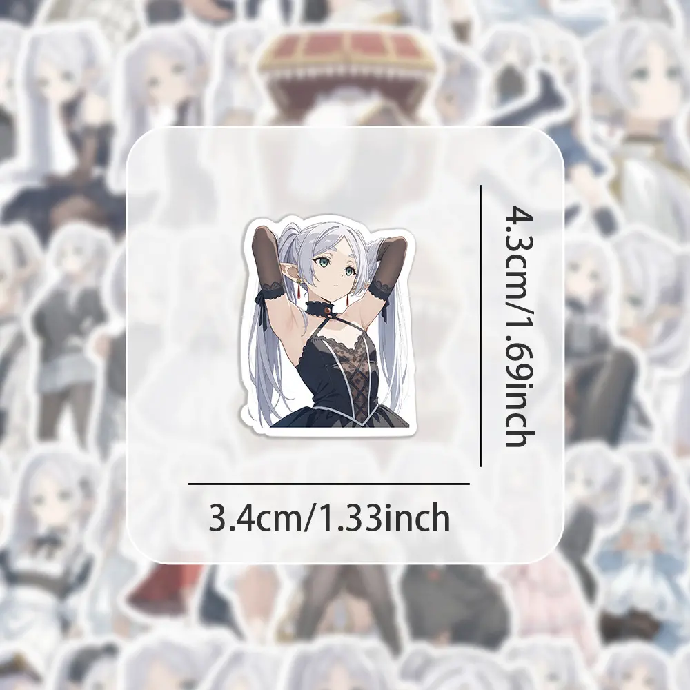 10/30/60pcs Anime Frieren Beyond Journeys End Stickers Cartoon Character Frieren Decals Skateboard Laptop Car Decoration Sticker