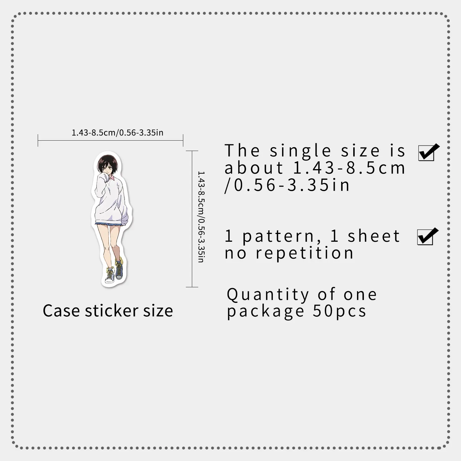 10/50PCS All Night Song CALL OF THE NIGHT Japanese comic doodle cartoon Japanese comic decorative waterproof stickers Kids Toy