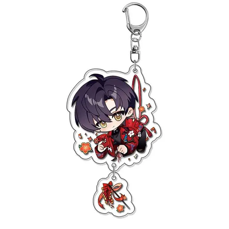 Game Love and Deepspace Xavier Zayne Rafayel Ralayo Sylus Acrylic Keychain Cartoon Trendy Gift Cute Charm Keyring Bag Tag