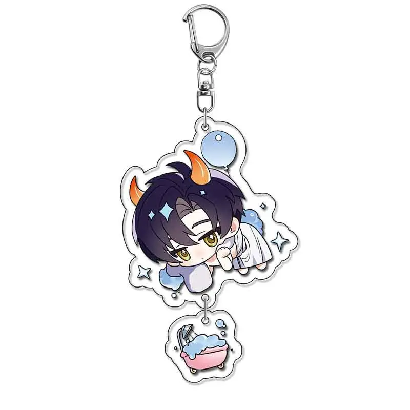 Game Love and Deepspace Xavier Zayne Rafayel Ralayo Sylus Acrylic Keychain Cartoon Trendy Gift Cute Charm Keyring Bag Tag