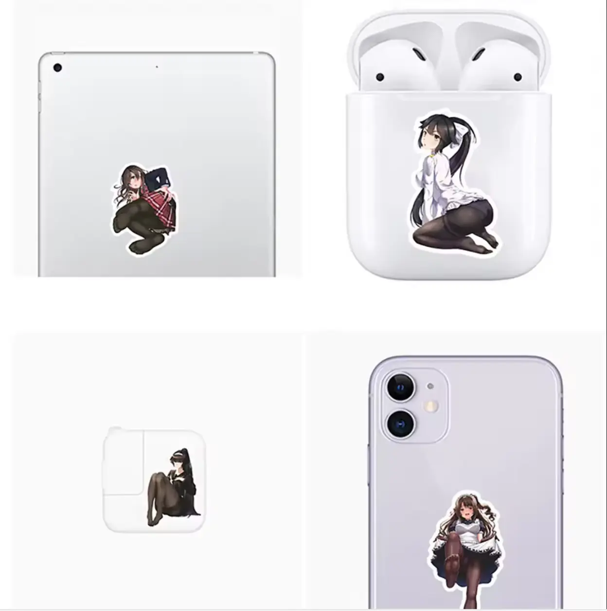 10/50/100PCS Anime Sexy Girl Foot Stickers Decoration Suitcase Scrapbooking Phone Laptop Guitar Kawaii Sticker Cartoon Kid Toy