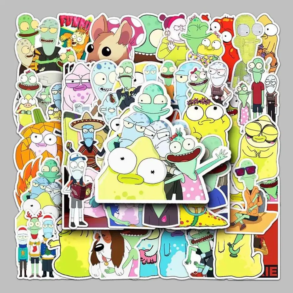 10/30/50PCS Cartoon Solar Opposites Season Stickers DIY Skateboard Phone Laptop Luggage Classic Graffiti Cool Sticker Kid Toy
