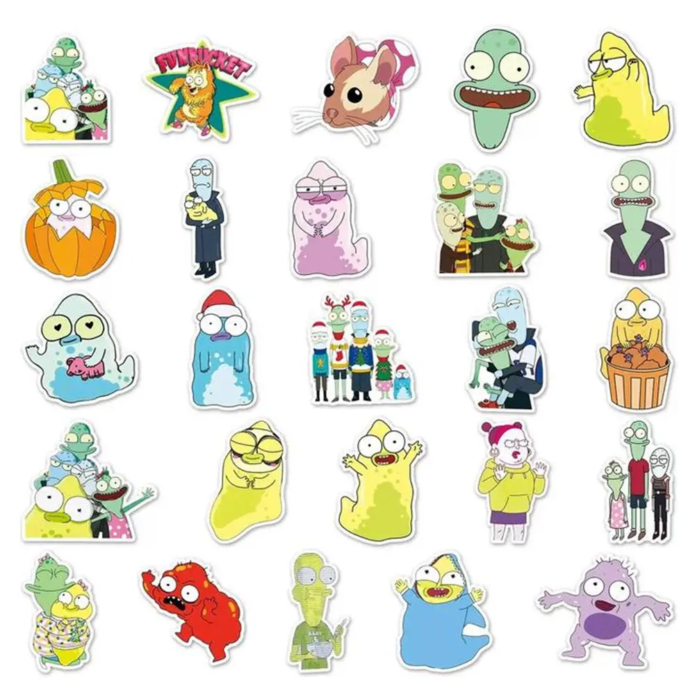 10/30/50PCS Cartoon Solar Opposites Season Stickers DIY Skateboard Phone Laptop Luggage Classic Graffiti Cool Sticker Kid Toy