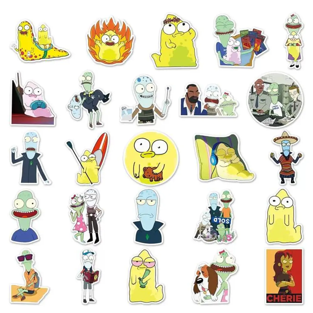 10/30/50PCS Cartoon Solar Opposites Season Stickers DIY Skateboard Phone Laptop Luggage Classic Graffiti Cool Sticker Kid Toy