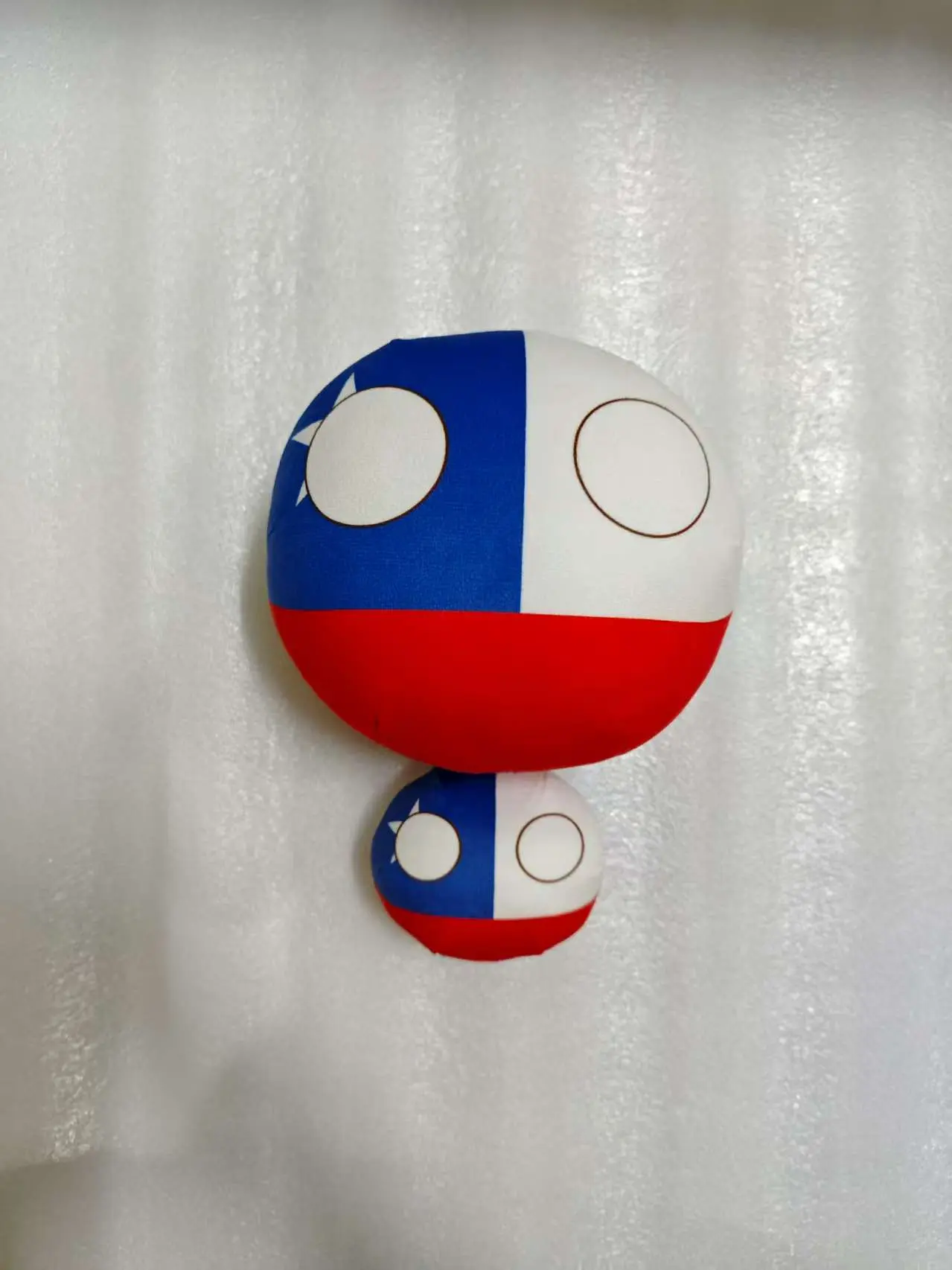 9cm/20cm Cartoon Republic of Chile Republic Polandball Plush Doll Countryball Short Stuffed Mini Doll Pendant Toy Gift