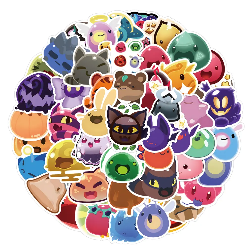 10/30/60PCS Kawaii Slime Rancher Sticker Cartoon Cute Graffiti Decoration Notebook Luggage Guitar Water Cup Waterproof Decal Toy