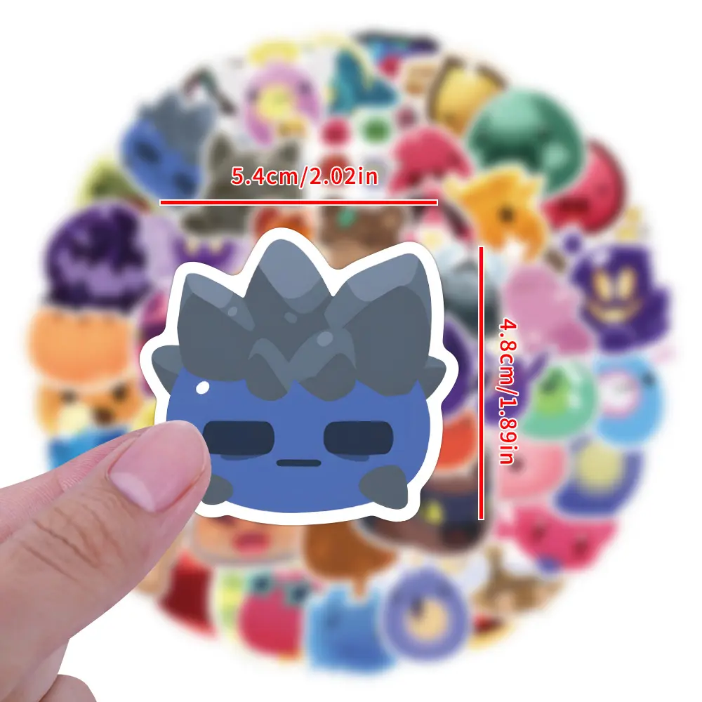 10/30/60PCS Kawaii Slime Rancher Sticker Cartoon Cute Graffiti Decoration Notebook Luggage Guitar Water Cup Waterproof Decal Toy