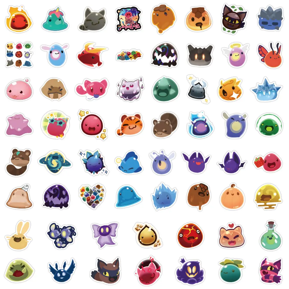10/30/60PCS Kawaii Slime Rancher Sticker Cartoon Cute Graffiti Decoration Notebook Luggage Guitar Water Cup Waterproof Decal Toy