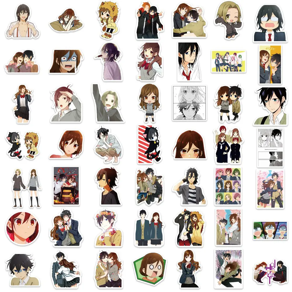 10/30/50pcs Horimiya Anime Stickers Classic Manga Decals Decoration Scrapbook Phone Case Suitcase Cute Cartoon Graffiti Sticker